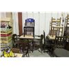 Image 1 : LARGE LOT OF RESTAURANT STOOLS, CHAIRS AND TABLES