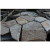 Image 2 : LARGE PALLET OF 1" MESH GOLD QUARTZ SLATE LANDSCAPE FLAGSTONE