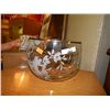 Image 1 : FLOWER ETCHED GLASS BOWL