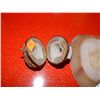 Image 2 : THUNDER EGG WITH HINGED BRASS ACCENTS (MADE TO OPEN ON HINGE) AND AGRITE ROCK SLICE