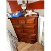 Image 1 : PINE HIGH BOY DRESSER - 5 DRAWER