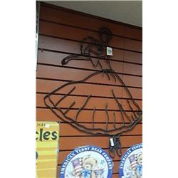 WROUGHT IRON WALL HANGING - BALLLERENA