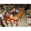 Image 3 : SOLID WOOD RUSTIC FARM TABLE & 4 DINING CHAIRS