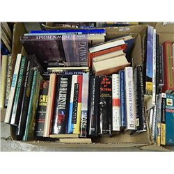 BOX OF ASSORTED QUALITY HARD COVER BOOKS & OTHERS