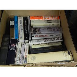 BOX OF ASSORTED QUALITY HARD COVER BOOKS & OTHERS