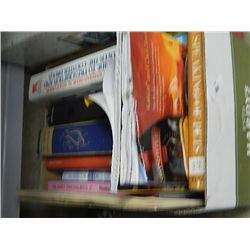 BOX OF ASSORTED QUALITY HARD COVER BOOKS & OTHERS