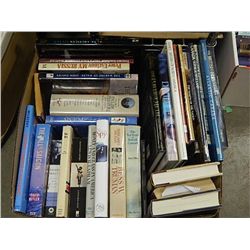 BOX OF ASSORTED QUALITY HARD COVER BOOKS & OTHERS