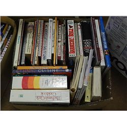 BOX OF ASSORTED QUALITY HARD COVER COOK BOOKS & OTHERS