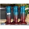 Image 1 : DESIGNOR GLASS VASES - NEW - BOX OF 6