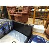 Image 1 : LEATHER QUEEN HEADBOARD - CHOC BROWN - NEW AS-IS ( SMALL OPENING ON SEAM APPROX 3" LONG)