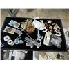 Image 2 : TRAY OF COLLECTABLES AND GLASS ANGEL (BLOWN?)