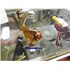 Image 2 : RETRO AMBER GLASS ELEPHANT - TRUNK UP!!