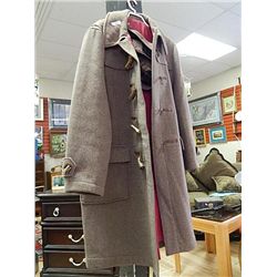 WOOL WINTER COAT WITH HOOD - LARGE