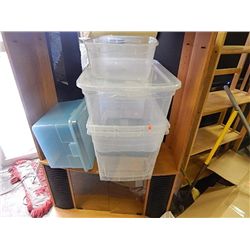 LOT OF ASSORTED BINS