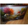 Image 1 : FRAMED PRINT "GAZEBO VILLAGE - RETAIL APPROX $400