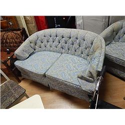 VINTAGE LOVE SEAT - BLUE