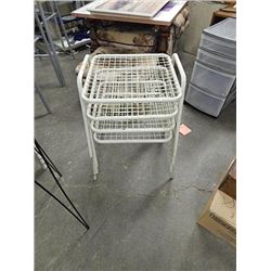 METAL WIRE STACKING STOOLS - 4