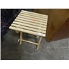 Image 1 : WOOD FOLDING STOOL