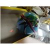 Image 1 : GLASS PAINTED GLOBE - (PARROTS) - PIERCE