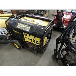 CHAMPION GENERATOR - 9000 WATT - ELECTRIC START - - SHOWING 396 HOURS - WORKING AND PUTTING OUT