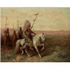 Image 1 : M. Kendall. Indians on horses. Oil on canvas. Signed and framed. 16 3/4" X 20 3/4" $400-600...