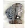 Image 1 : Silvio Zoratti carved Folk Art bust of an American Indian. Illegible and weathered signiture. 14...