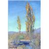 Image 1 : Ferdinand Burgdorff. California autumn landscape. Oil on board. Signed Ferdinand Burgdorff in lo...