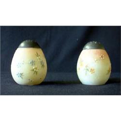 Pair of Mt. Washington egg-shaped salt and pepper shakers. $100-150...