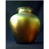 Image 1 : Steuben gold aurene vase. Signed Steuben Aurene. 8 1/2" tall X 8" diameter $1000-1200...