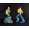 Image 1 : Cowan Spanish male and female dancers. Tiny glaze burst on man. $1200-1500...