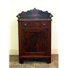 Image 1 : Gothic Empire mahogany wash stand with towel bars. Cupboard below and a dovetailed drawer. Circa...