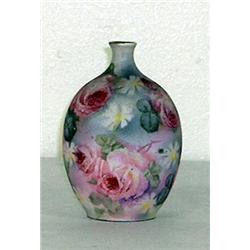 Royal Bayreuth rose tapestry vase. 4" tall $180-250...