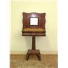 Image 1 : Empire cherry dressing stand. Ogee framed. Simple rectangular veneered base and pedestal support...