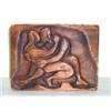 Image 1 : "Embrace" carved woodblock, 1921, attributed to Diego Rivera. Carved initial and date '21'lr. Ca...