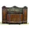 Image 1 : Seven piece German Rosewood dining room set. Highly carved sideboard with urn and high relief nu...