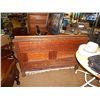 Image 3 : ANTIQUE CANADIAN OAK BED FRAME - HEADBOARD, FOOT BOARD AND RAILS