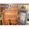 Image 4 : ANTIQUE CANADIAN OAK BED FRAME - HEADBOARD, FOOT BOARD AND RAILS