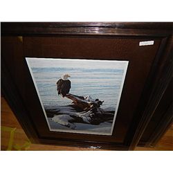 FRAMED LIMITED EDITION PRINT " WINTER SUNRISE - ALAN HUNT - RETAIL APPROX $500