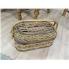 Image 1 : WOVEN BASKET WITH HANDLE AND LID