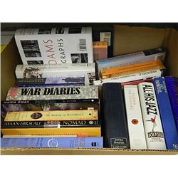 BOX OF ASSORTED QUALITY HARD COVER BOOKS & OTHERS