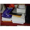 Image 1 : STACK OF ASSORTED STATIONARY - 2 PILES