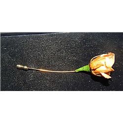 REAL ROSE PIN - NO CARD AND NO BOX