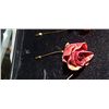 Image 2 : REAL ROSE PIN - WITH CARD AND BOX - RED