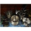 Image 1 : LOT OF STAINLESS STEEL KITCHENWARE & UTENSILS