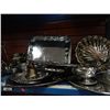 Image 2 : SHELF LOT OF ASSORTED SILVER PLATE