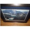 Image 1 : FRAMED LIMITED EDITION PRINT "FLUKE SIGHTING - HUMPBACK WHALES - JOHN SEEREY LESTER -  RETAIL APPROX