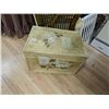 Image 1 : VICTORIAN STYLE PAINTED CHEST - VELVET LINED