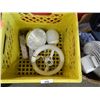 Image 1 : CRATE OF FLORECENT LITE BULBS & OTHERS