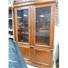 Image 1 : WOOD FRAMED COUNTER TOP DISPLAY CABINET