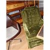 Image 2 : UPHOLSTERED ARM CHAIR - GREEN - BID X 2